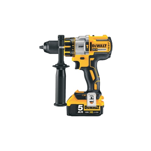 18V XRP 2nd Gen Premium Brushless Hammer Drill, 2 x 5.0Ah batteries, charger and kit box