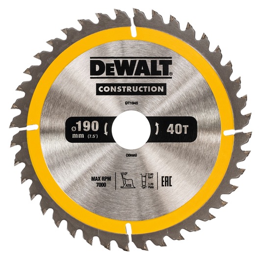 Construction Circular Saw Blade Corded - General Purpose 152mm 24T