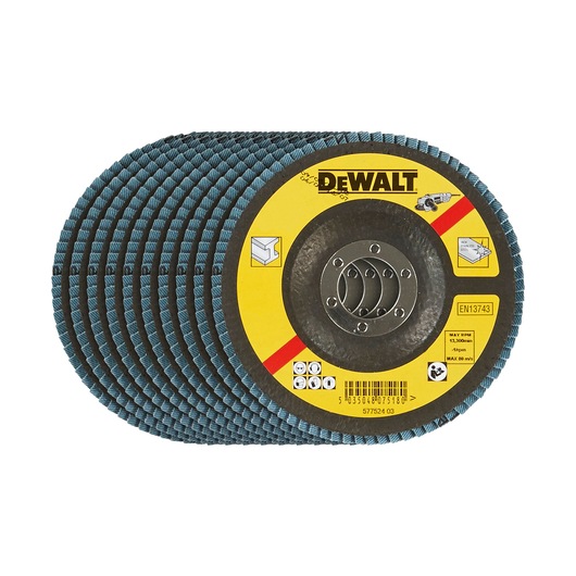 Flap Disc 115 x 22.23mm 36G PACK OF 10