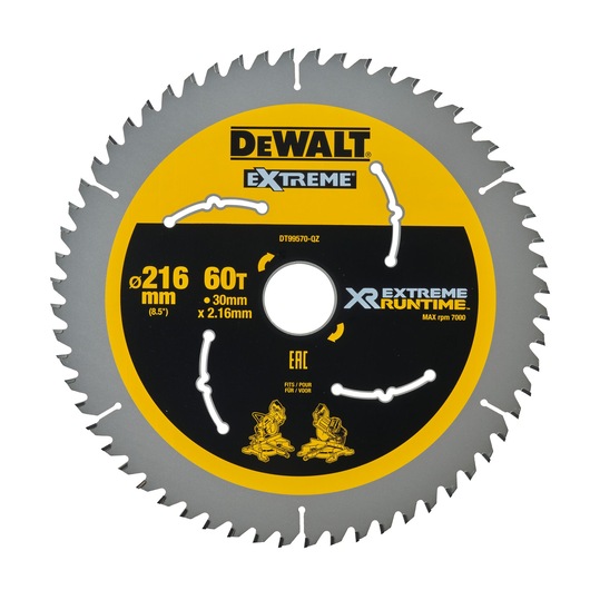 EXTREME Runtime Circular Saw Blade 216mm Bore 30mm 60T