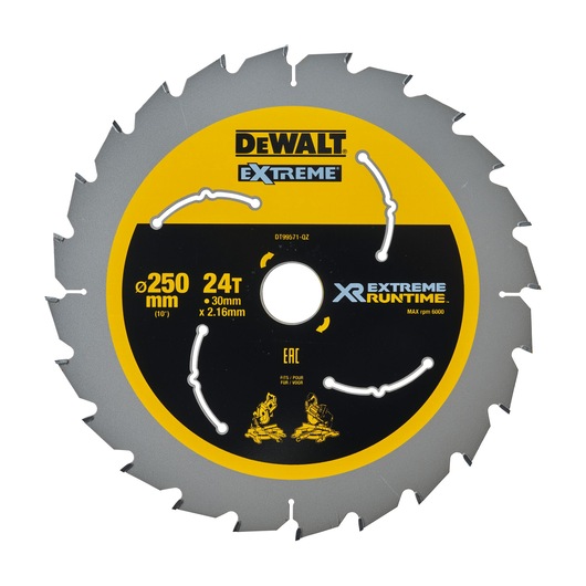 EXTREME Runtime Circular Saw Blade 250mm Bore 30mm 24T